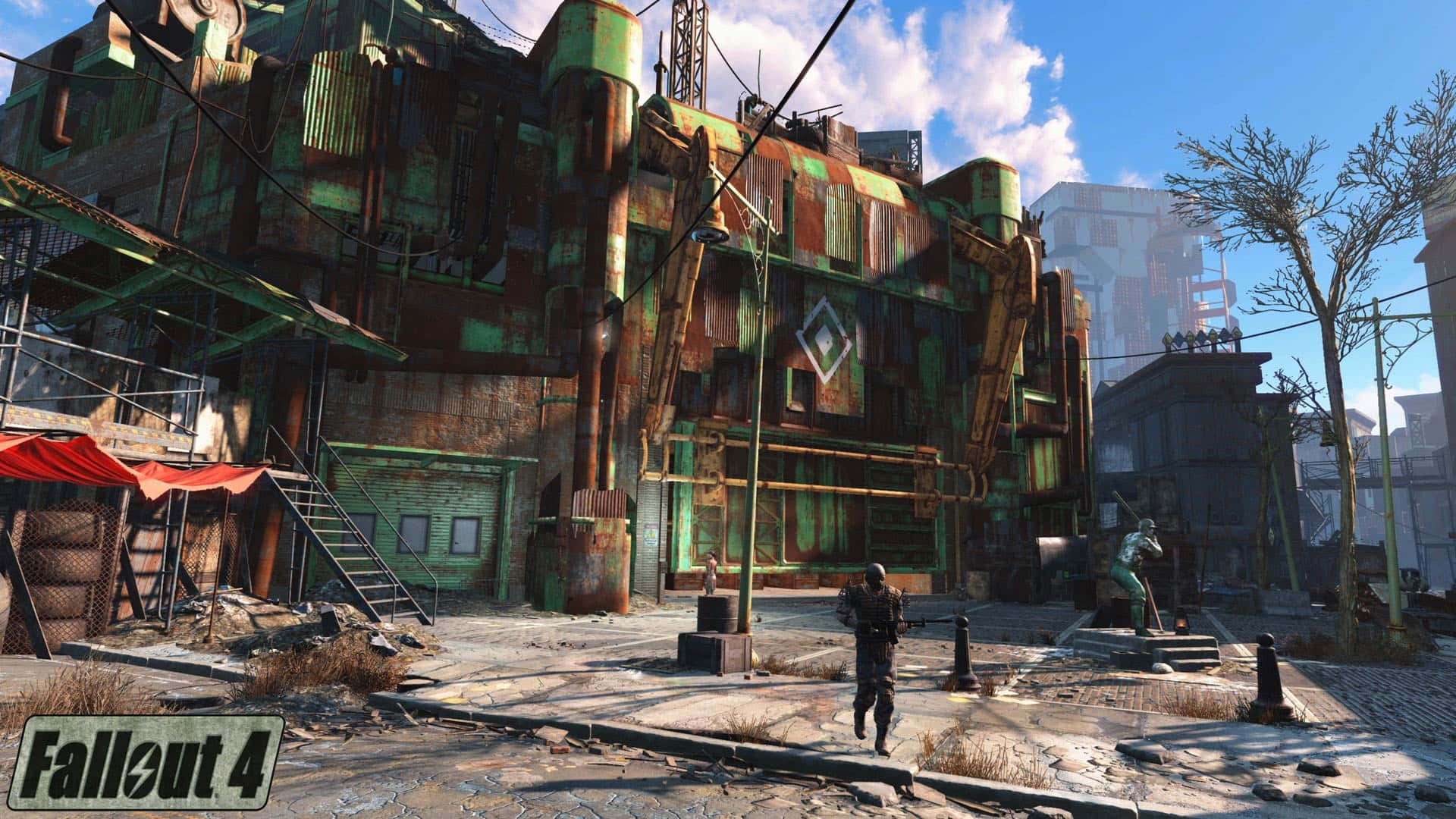 Errantesolitario En El Yermo De Fallout 4 Fondo de pantalla