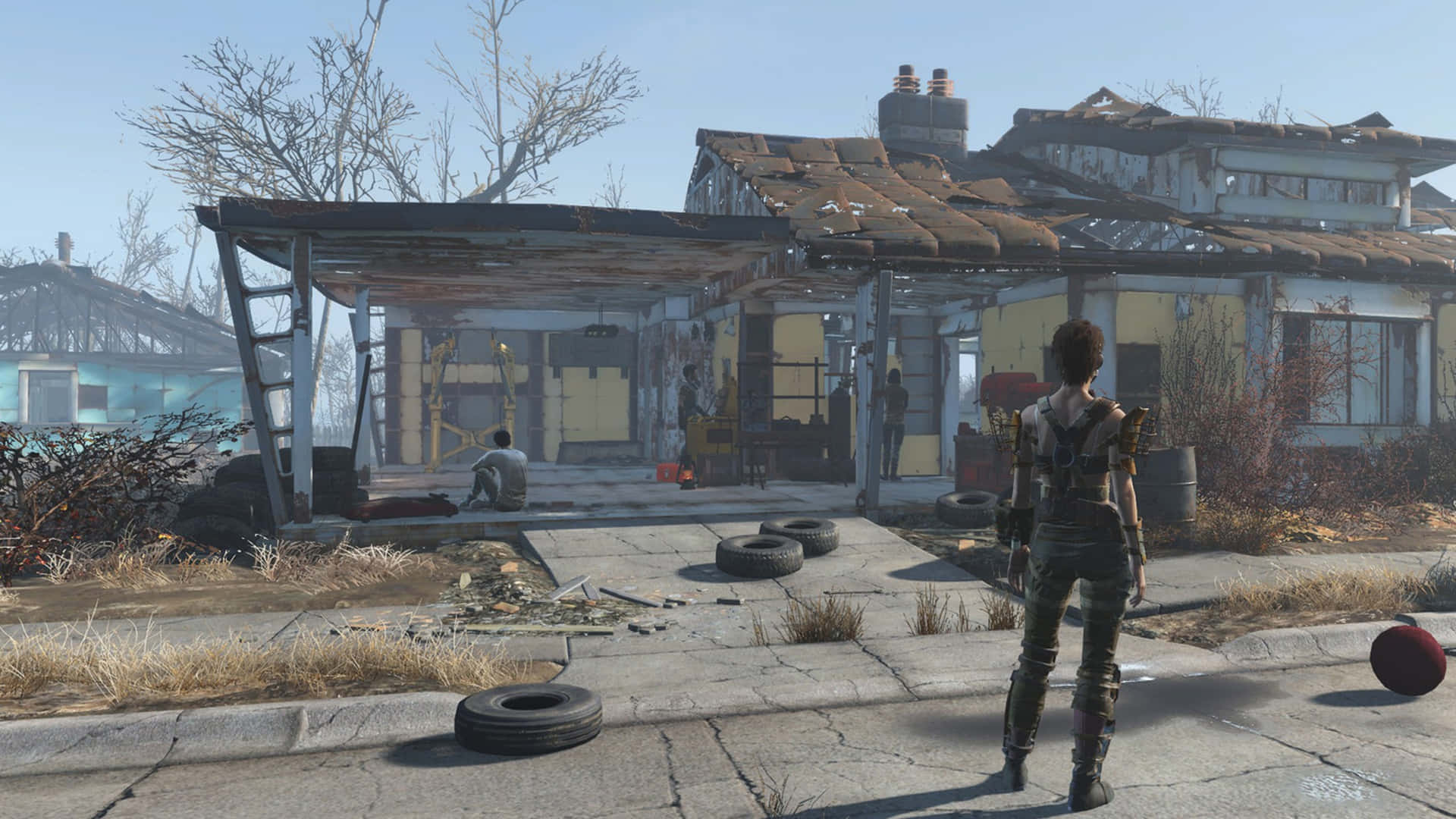 Aventuraen El Yermo De Fallout 4 Fondo de pantalla