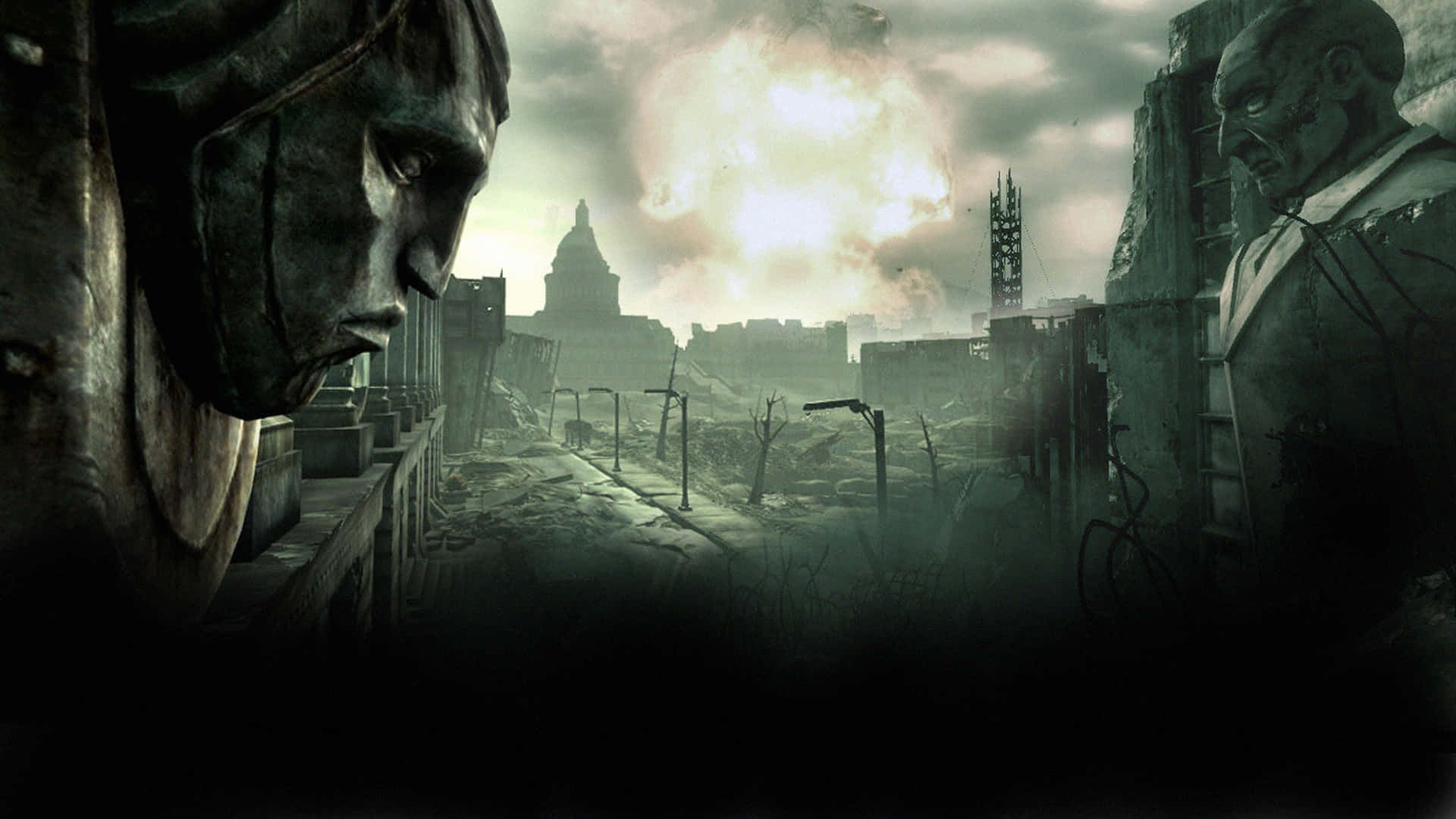 Fallout4 Tierra Desolada: Un Viaje Comienza En El Mundo Post-apocalíptico Fondo de pantalla