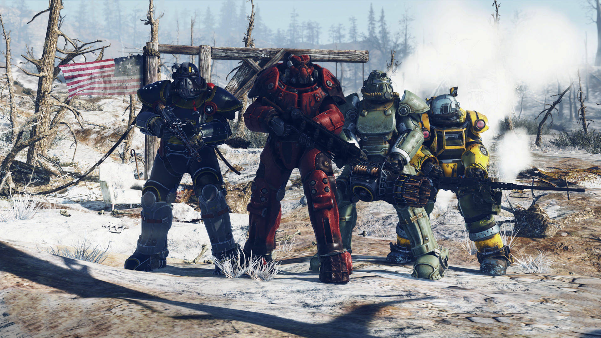 Fallout 76 Colored Power Armor Suits