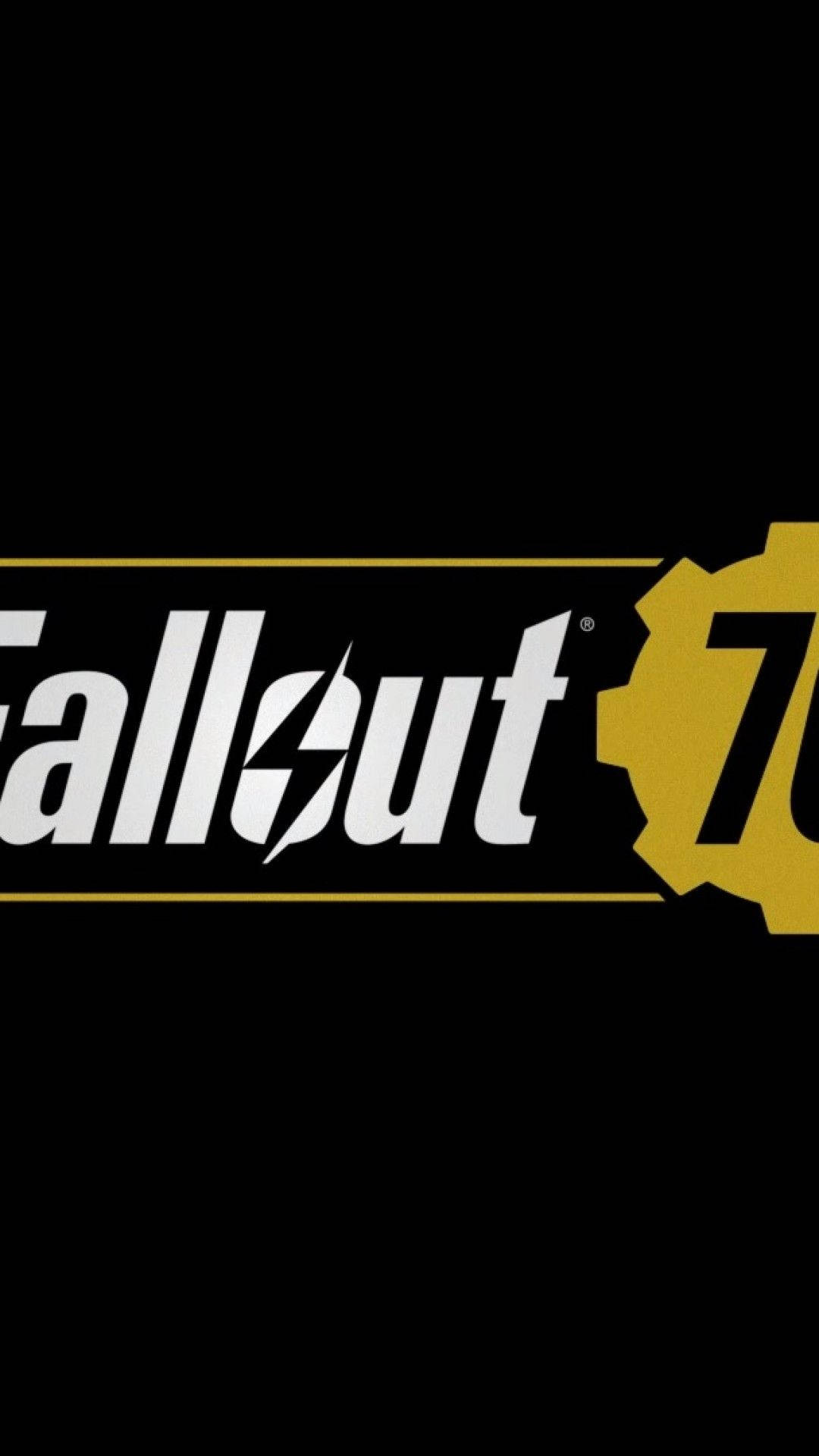 Fallout 76 Logo In Black