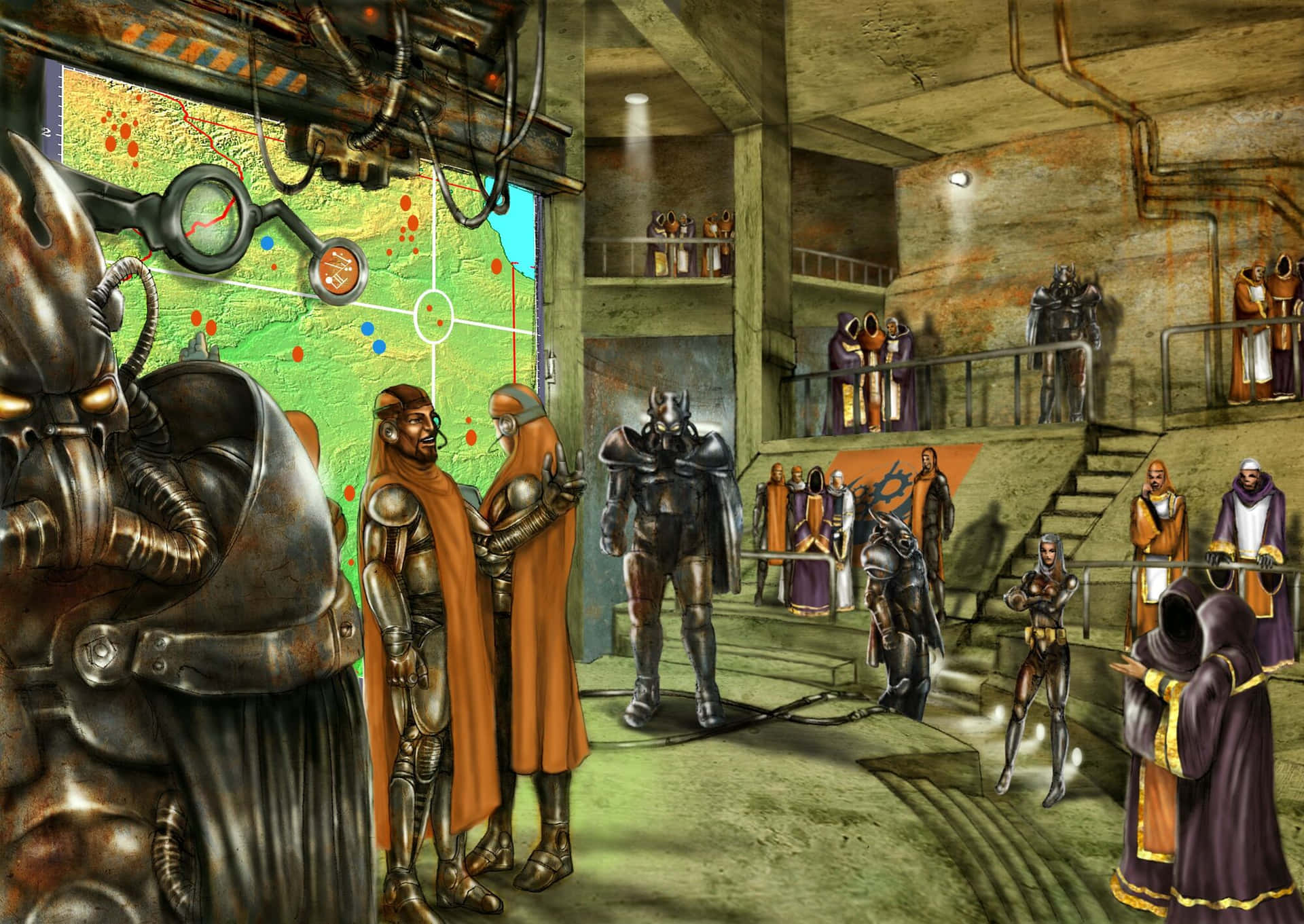 Fallout Brotherhood of Steel Power Armor Wallpaper
