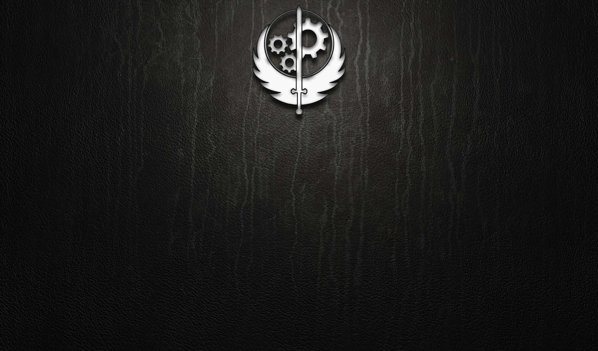 Brotherhood of Steel soldier in an apocalyptic wasteland Wallpaper