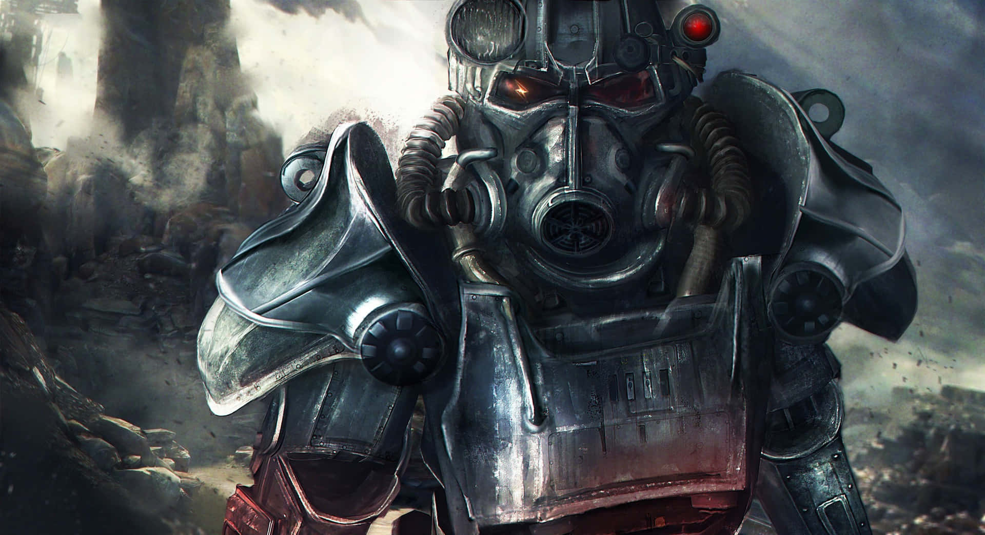 Paladins of the Brotherhood of Steel in the Fallout Wasteland Wallpaper