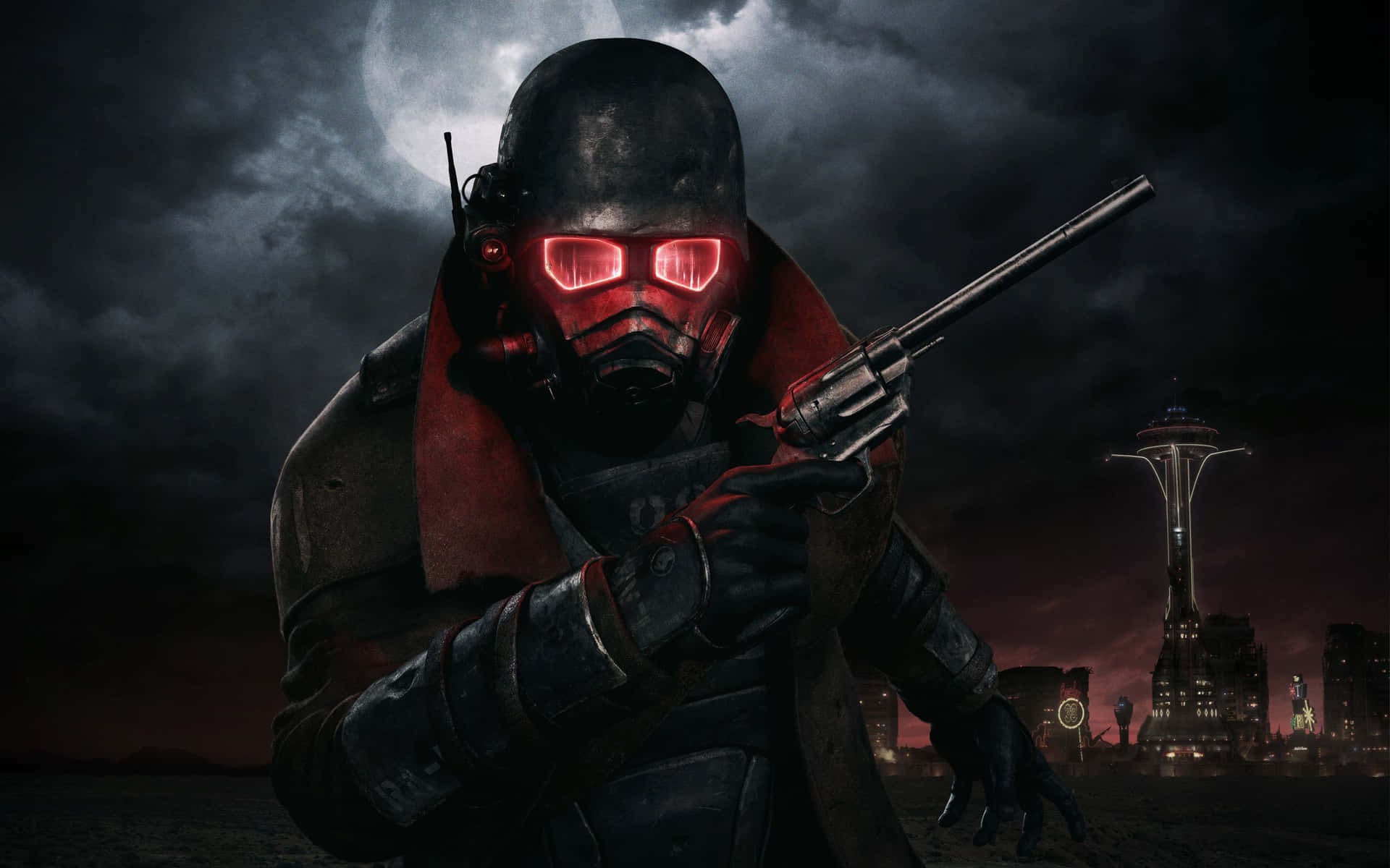 Klar dine våben og rustninger til en mission for Fallout Enclave Wallpaper
