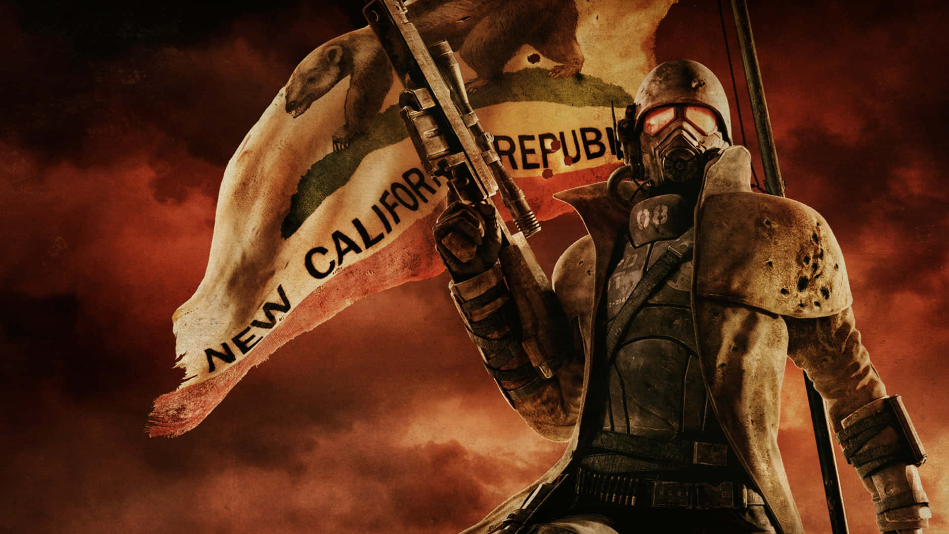 Pembawa Bendera Republik California Baru Fallout Wallpaper