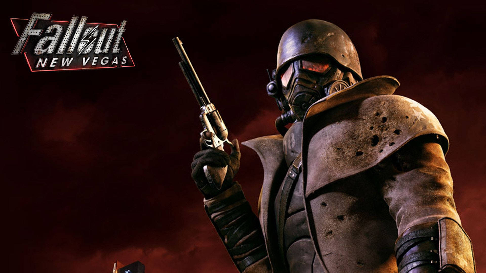 Explore the wastes of New Vegas in style as Courier Six Wallpaper