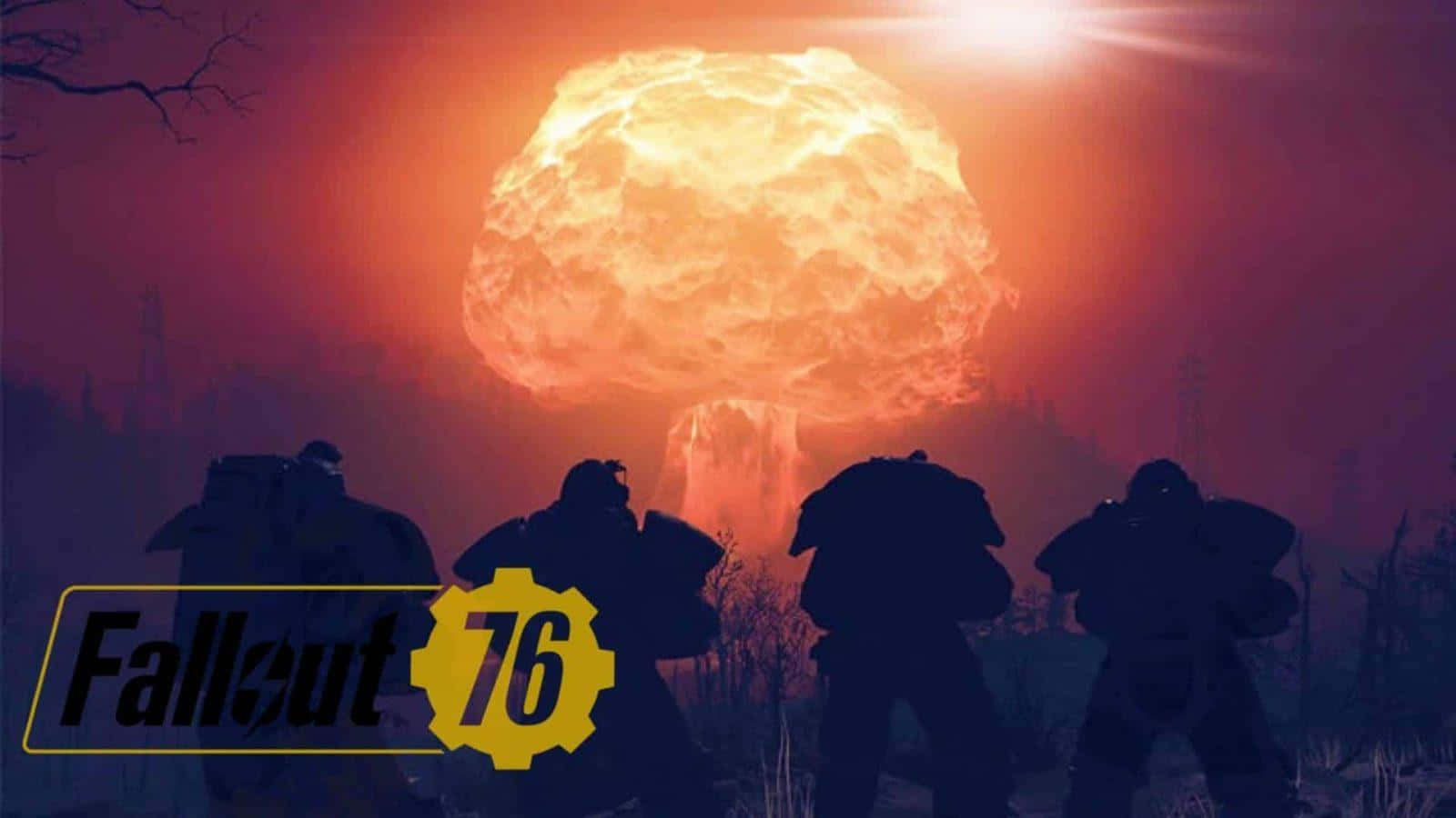 Fondode Pantalla: Mundo Post-apocalíptico En Desolación Fallout Nuke. Fondo de pantalla