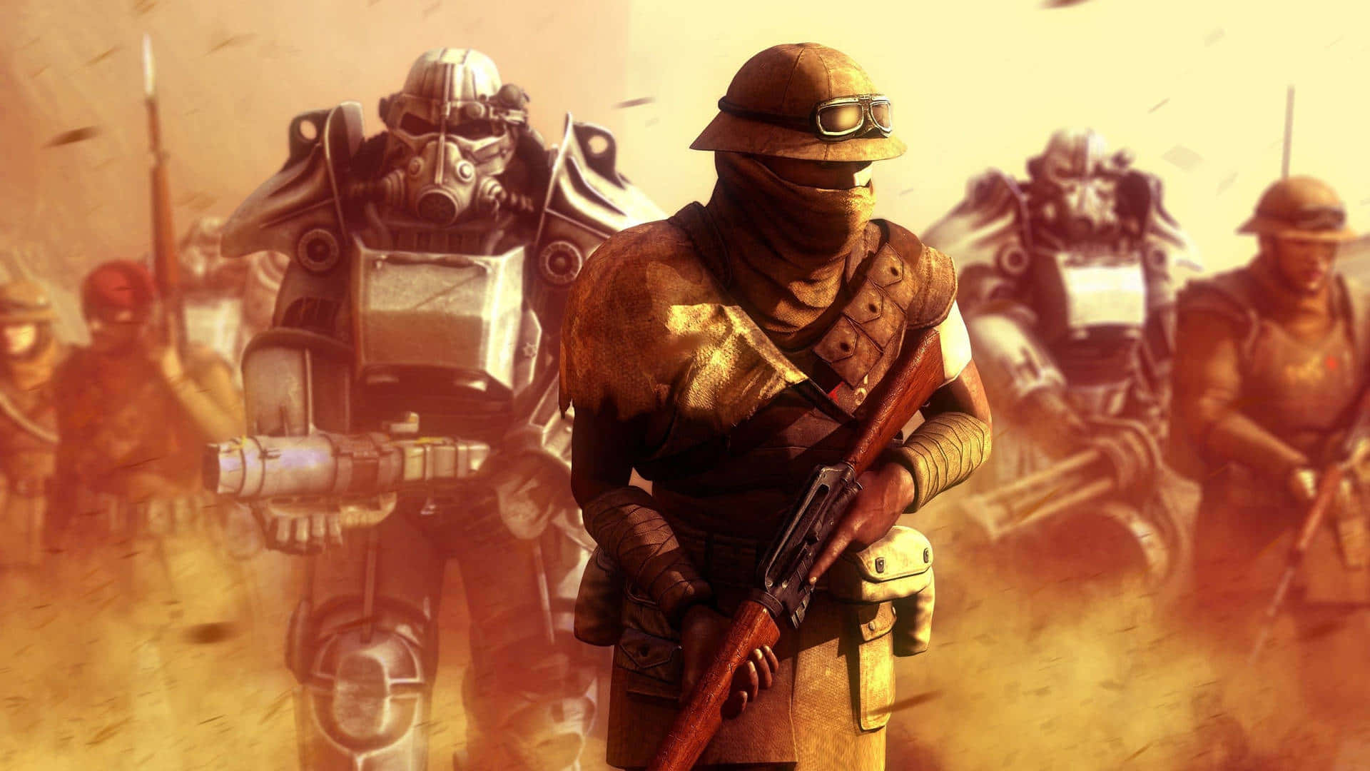 Falloutnv-soldater. Wallpaper