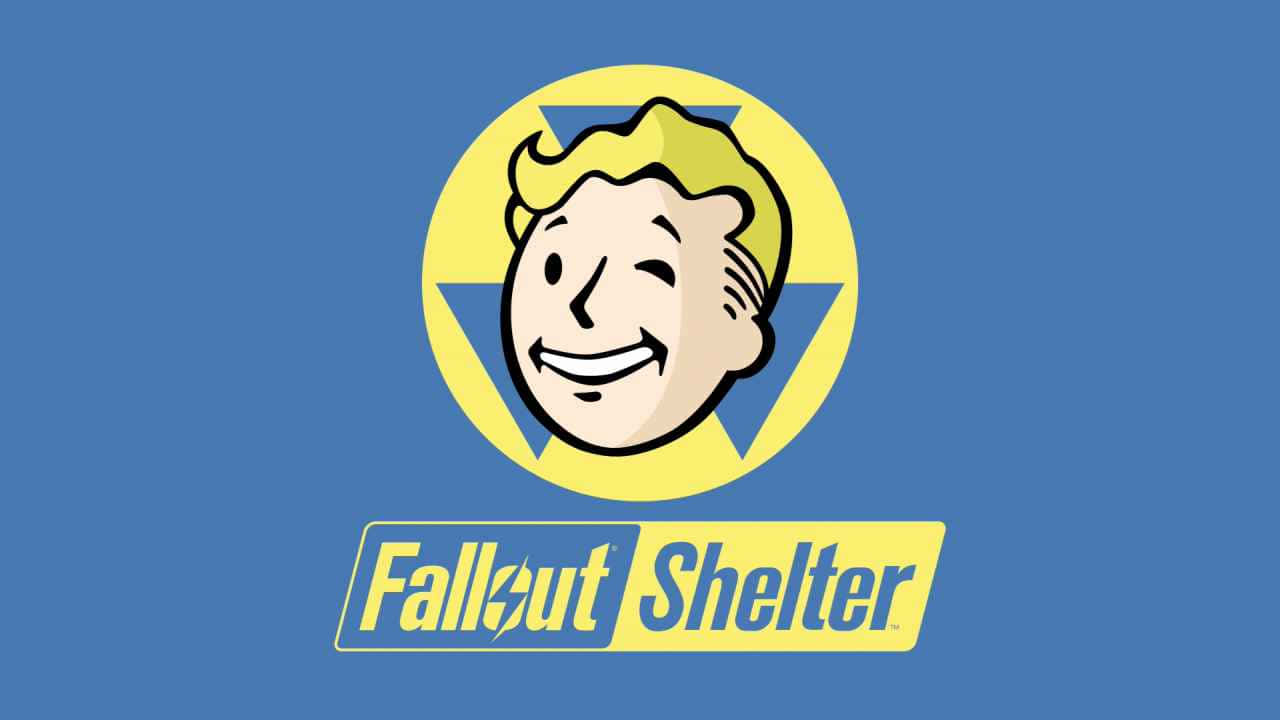 Enjoy the retro-future aesthetic of the Fallout Shelter world in this stunning wallpaper. Wallpaper