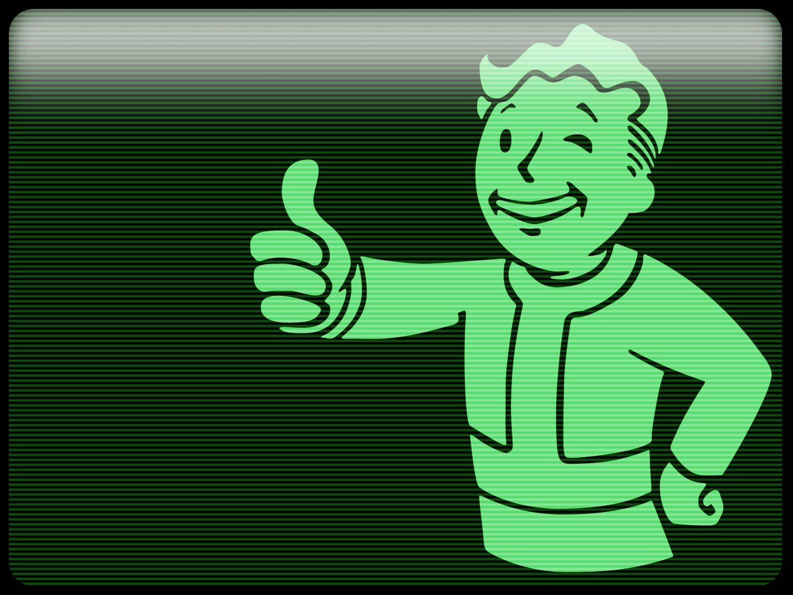 Fallout Vault Boy Green Tv Classic