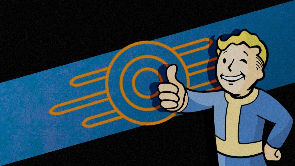 The iconic logo of Bethesda's Fallout franchise Wallpaper