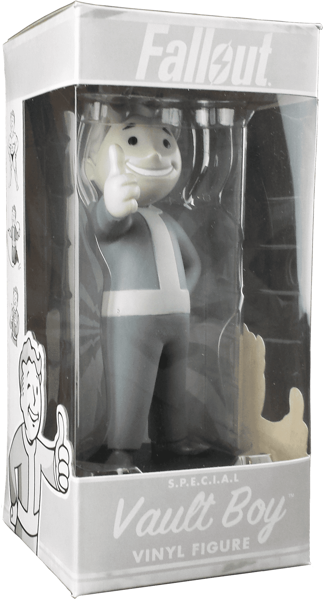 Fallout Vault Boy Vinyl Figure Packaging PNG