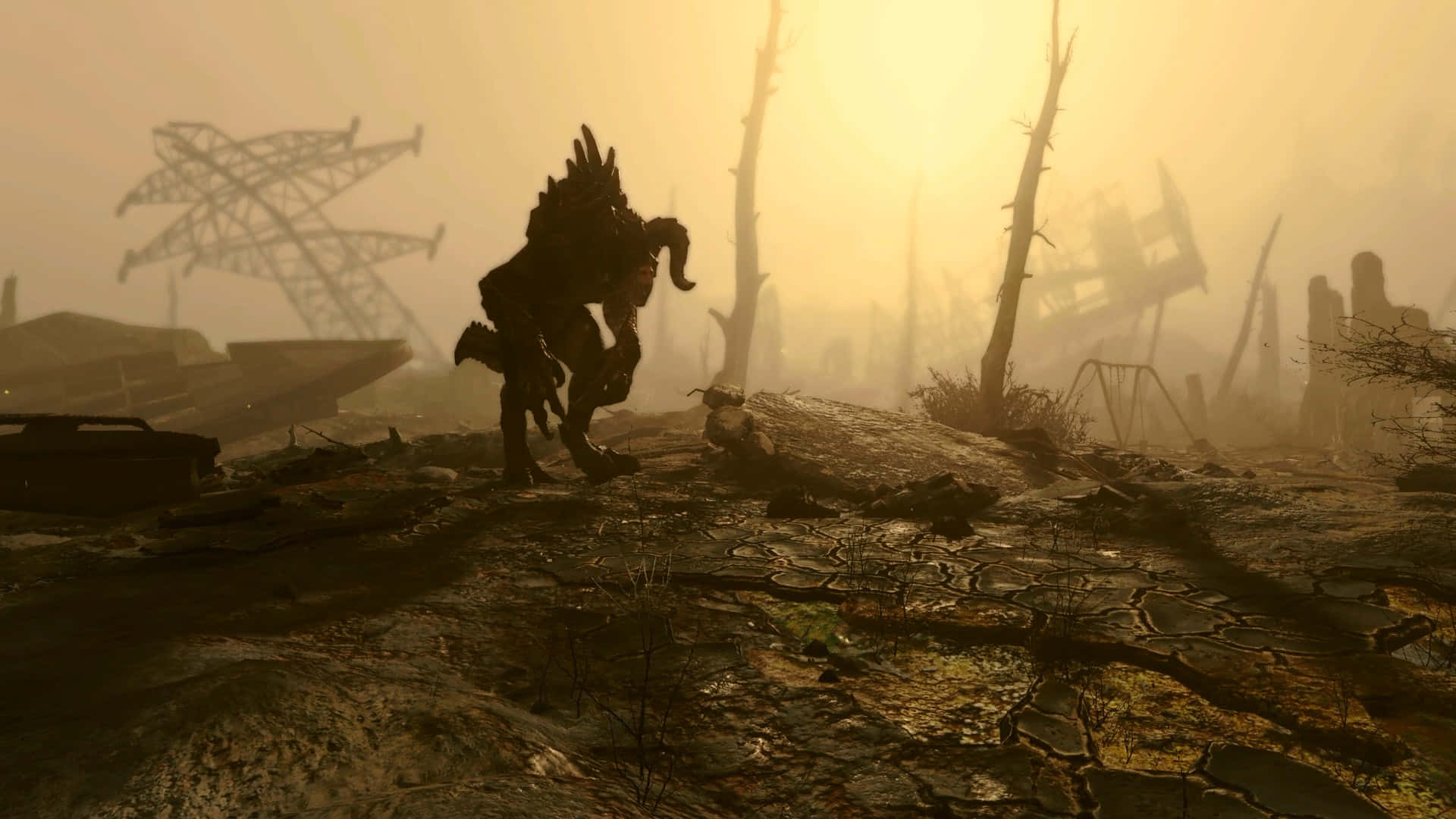 Fallout_ Wasteland_ Creature_ Silhouette Wallpaper