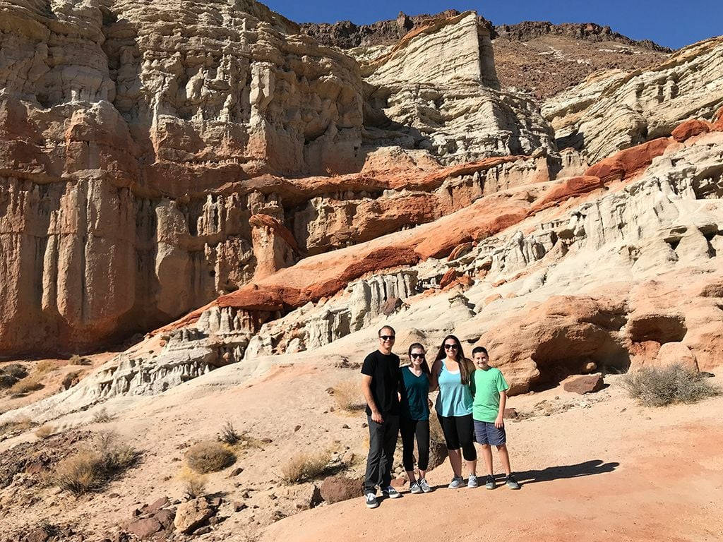 Family At Red Rock Canyon Wallpaper