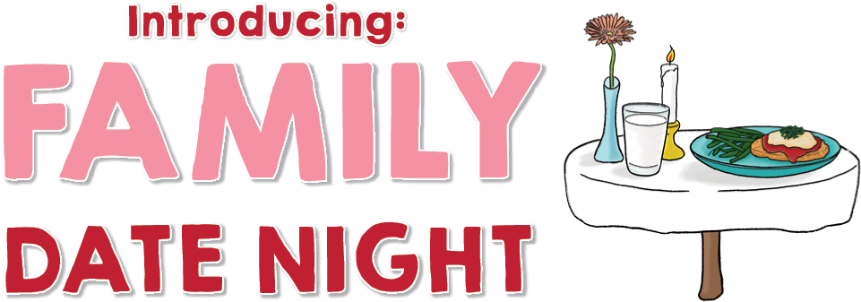 Family Date Night Graphic PNG