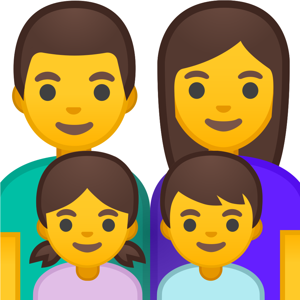 Family Emoji Portrait PNG