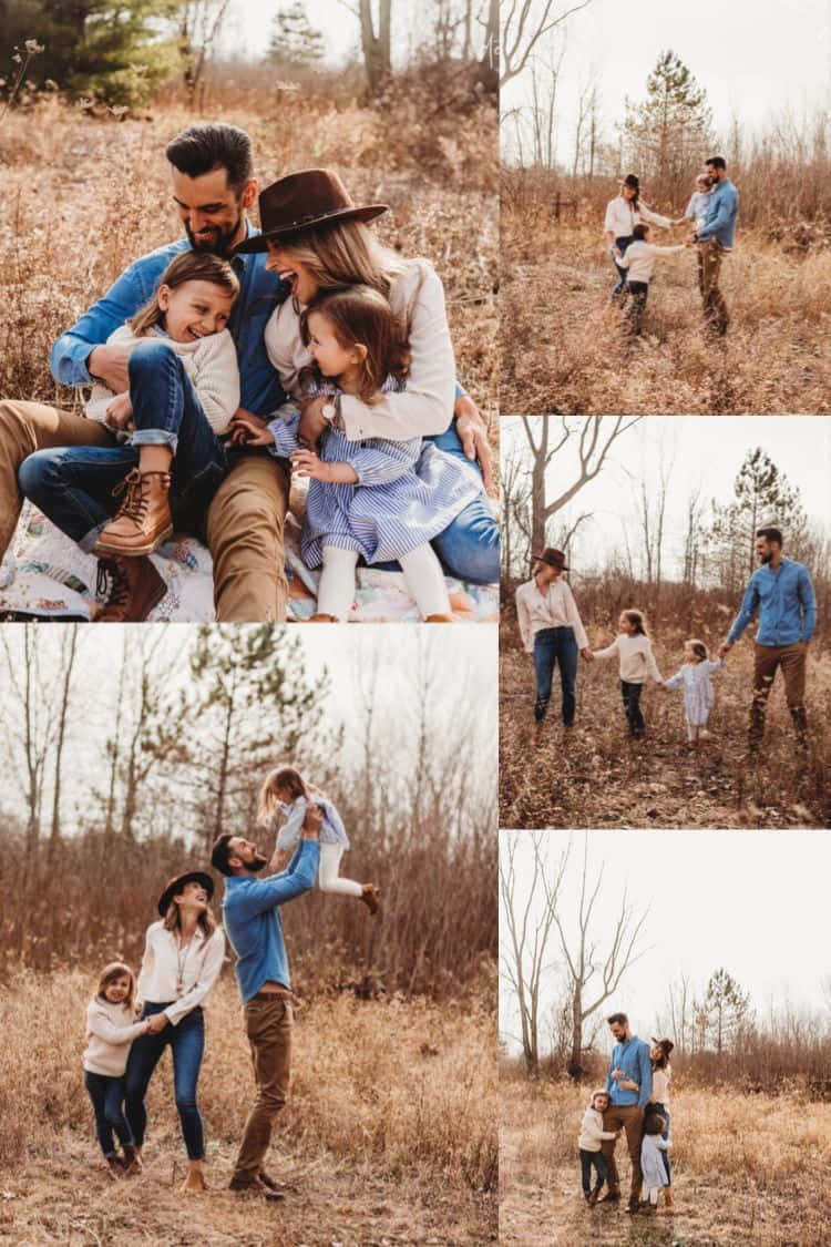 Happy Family Fall Collage Pictures 750 x 1125 Picture
