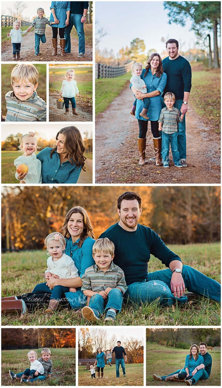Graceful Family Fall Collage Pictures
