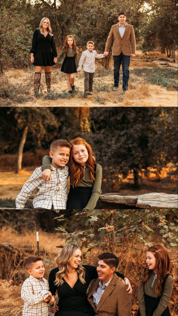 Retro Family Fall Collage Pictures 608 x 1080 Picture