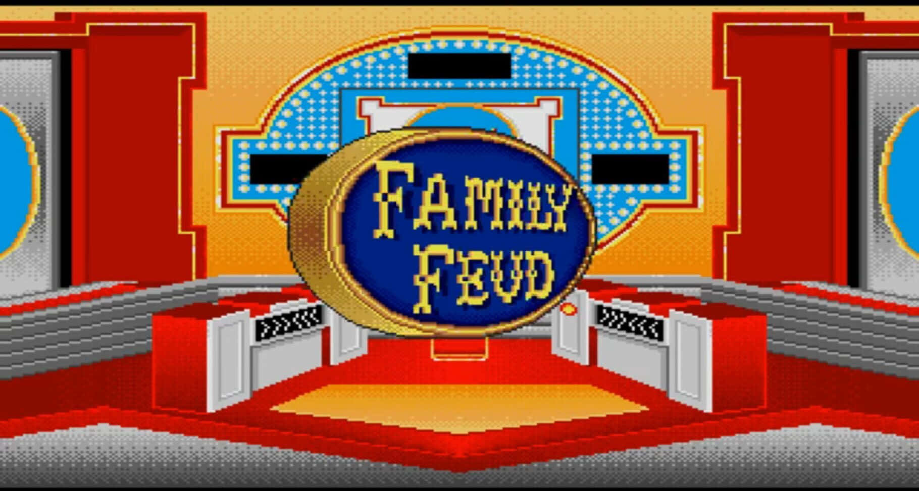 A Game Screen With The Word Family Feud