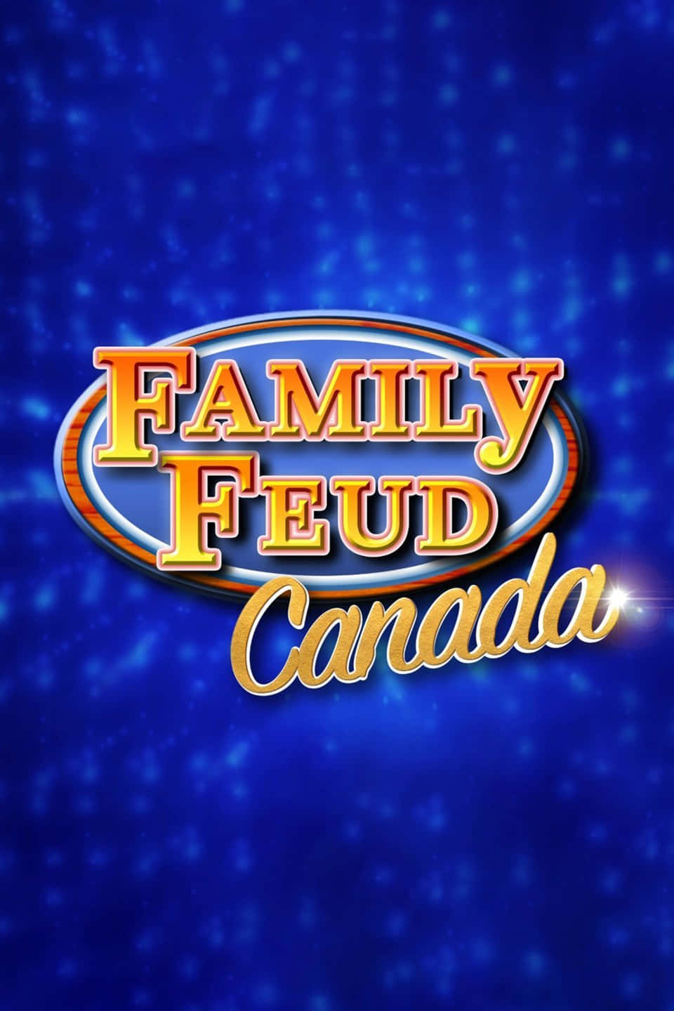 Family Feud Canada Logo On A Blue Background