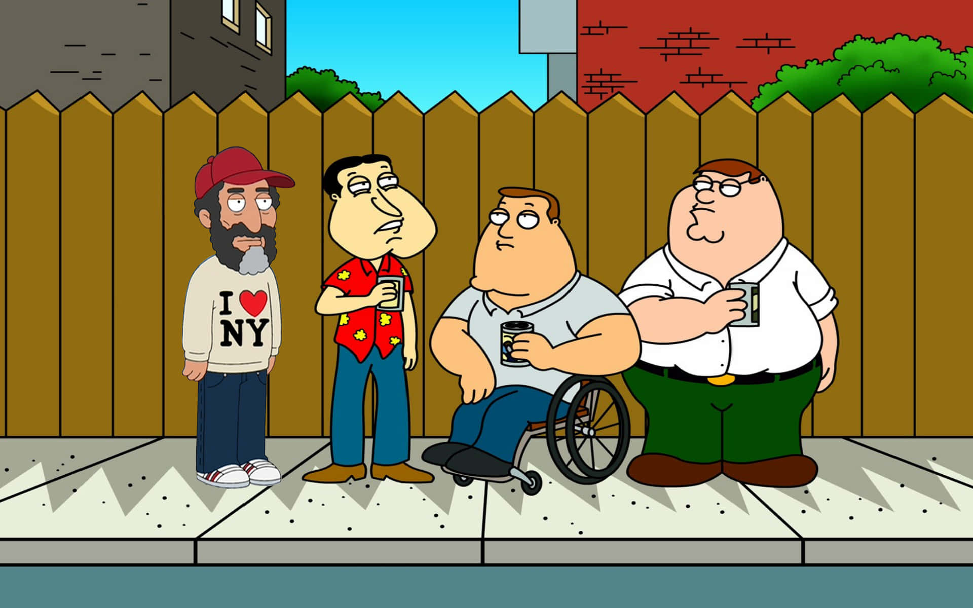 The Griffins from Family Guy