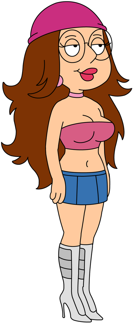 Family Guy Character Megin Pink Hatand Boots PNG