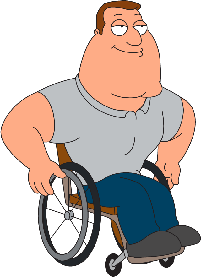 Family Guy Characterin Wheelchair PNG