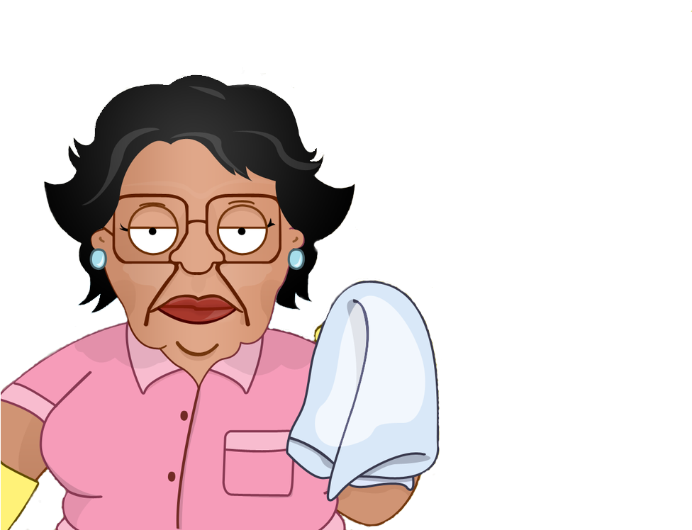 Family Guy Consuela With Cleaning Cloth PNG