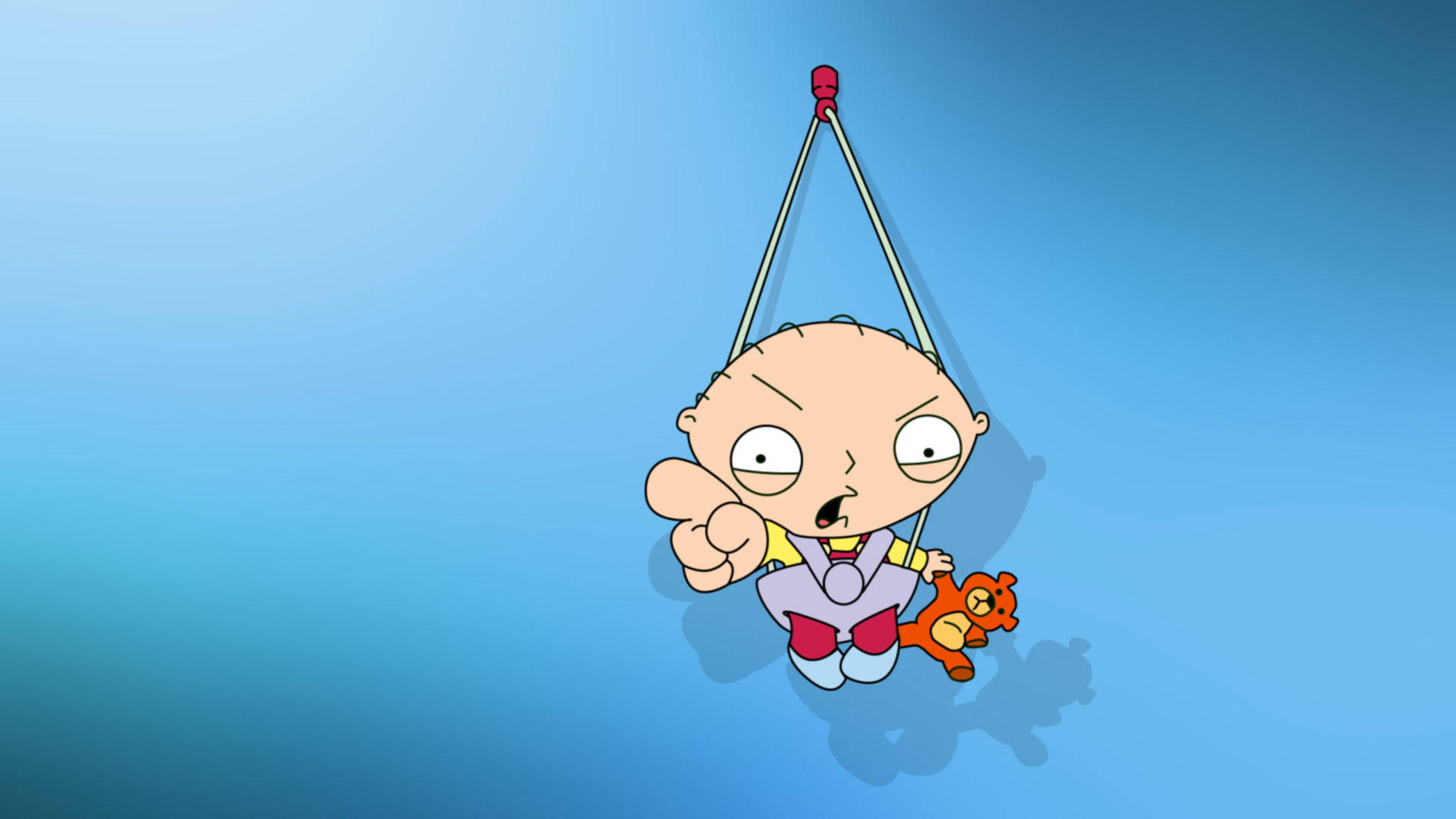 Family Guy Stewie Hanging In Blue