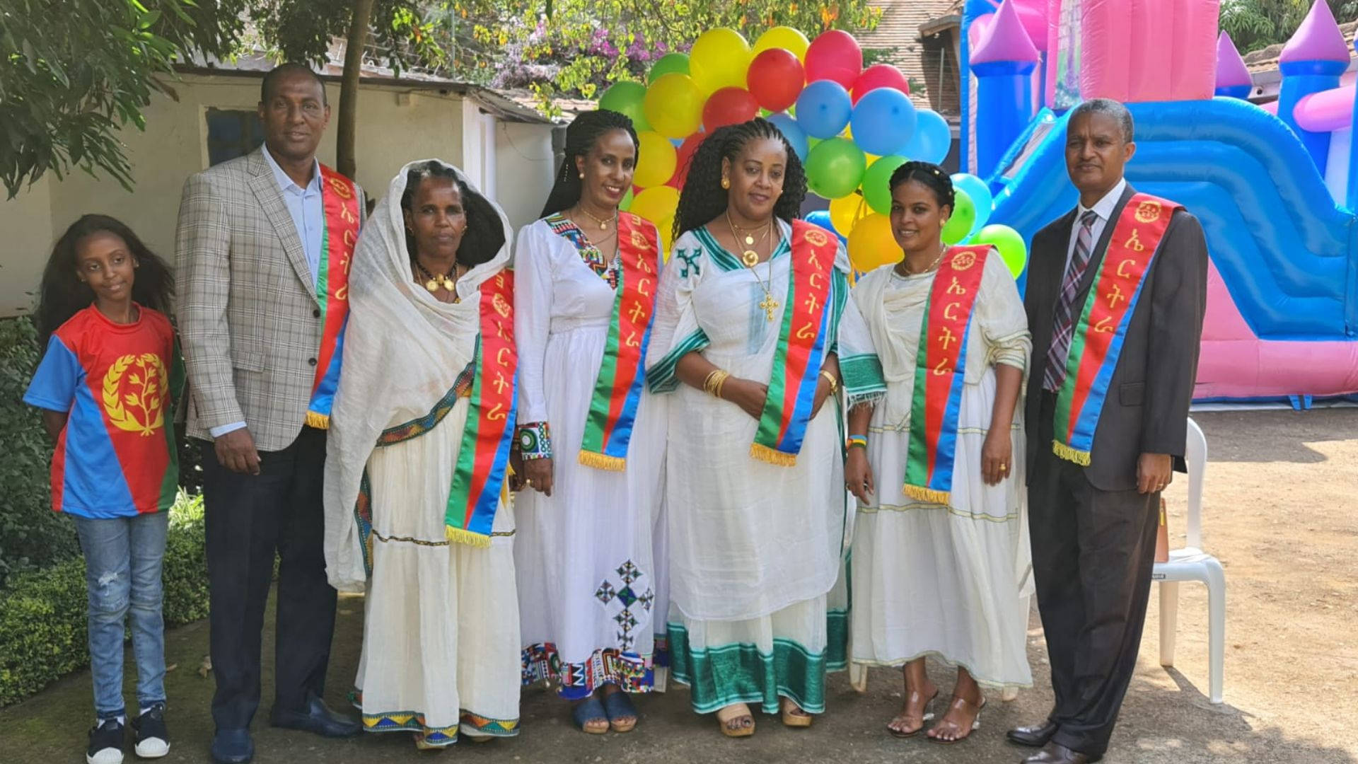 Family In Eritrea Background