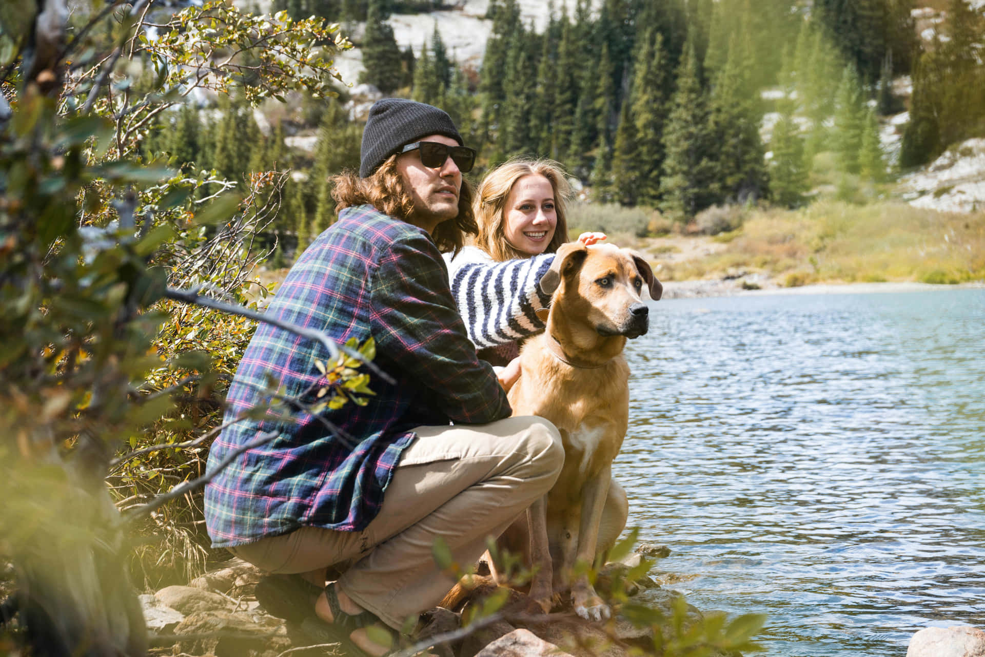 Family_ Lake_ Mountain_ Adventure_with_ Dog.jpg Wallpaper
