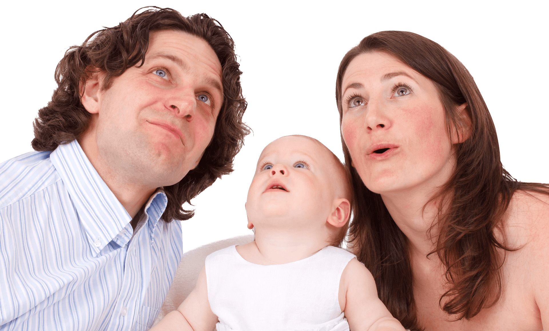Family Making Faces Together PNG