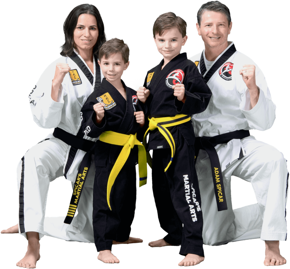 Family Martial Arts Portrait PNG