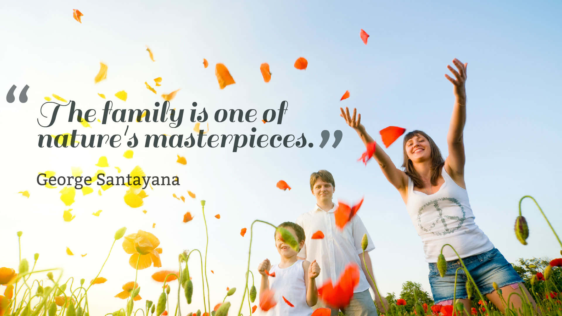 Family Nature Masterpiece Quote Wallpaper