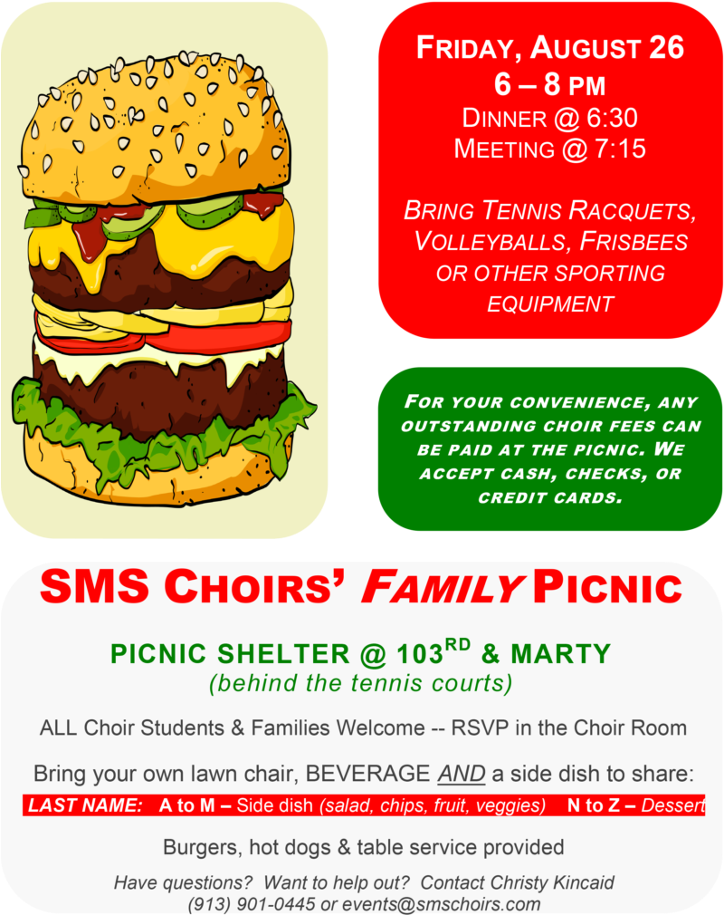 Family Picnic Cheeseburger Invitation PNG