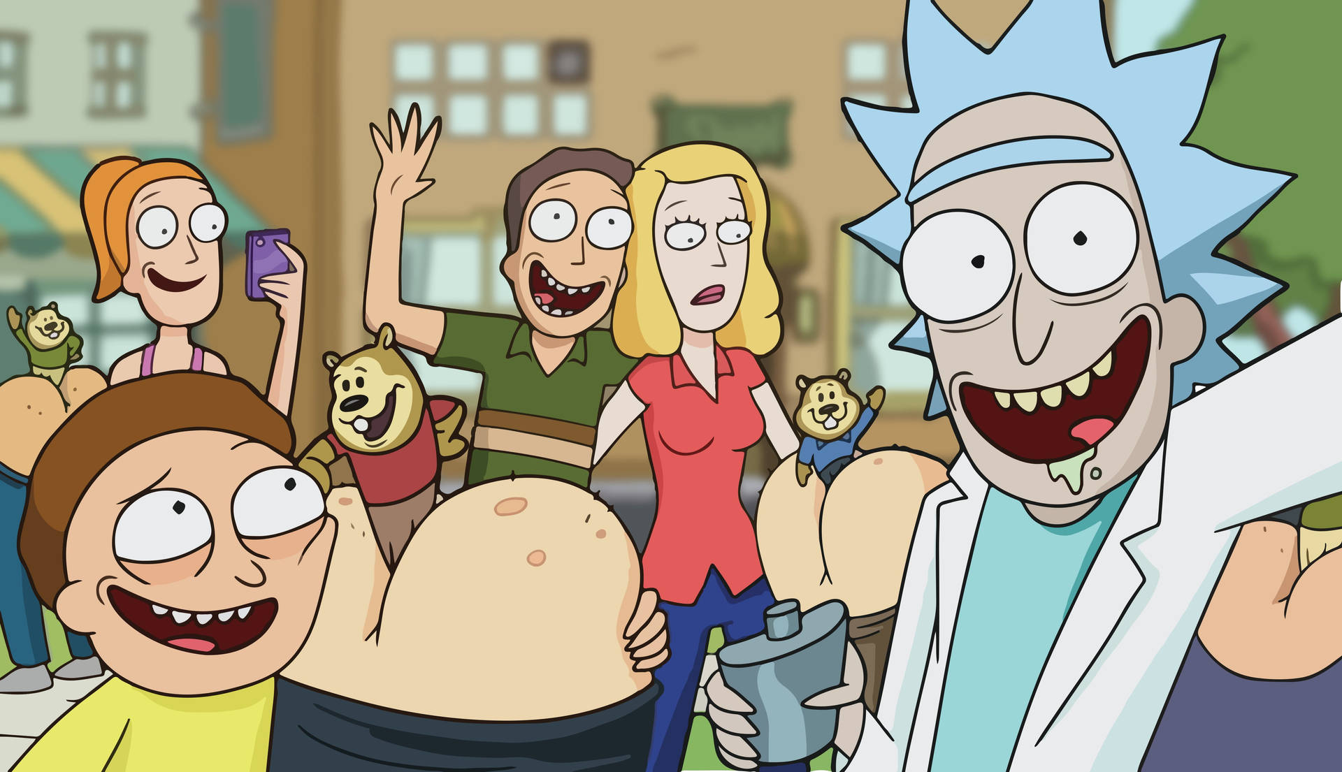 Family Picture Rick And Morty PC 4K Wallpaper