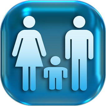 Family Restroom Sign Icon PNG