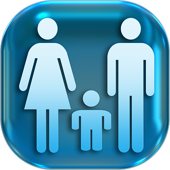 Family Restroom Sign Icon PNG