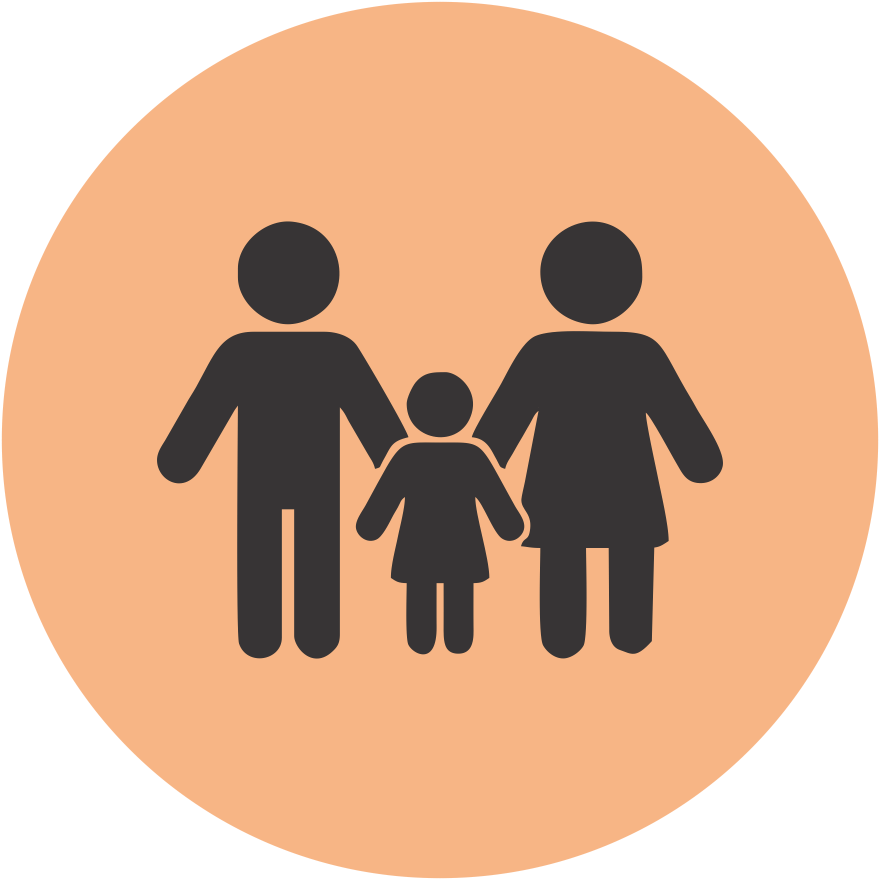 Family Silhouette Icon PNG