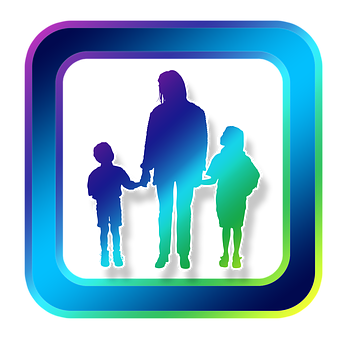 Family Silhouette Icon PNG