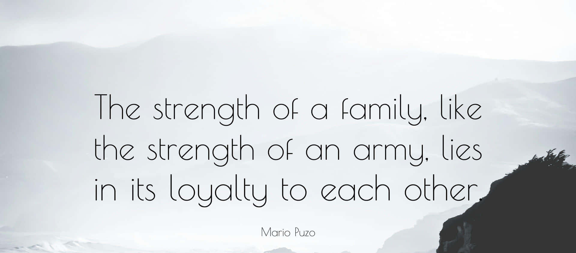 Family Strength Loyalty Quote Wallpaper