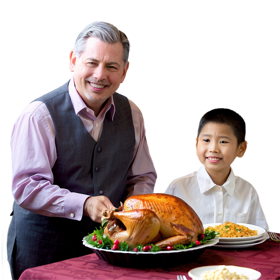 Download Family Thanksgiving Dinner Png Kjl67 | Wallpapers.com