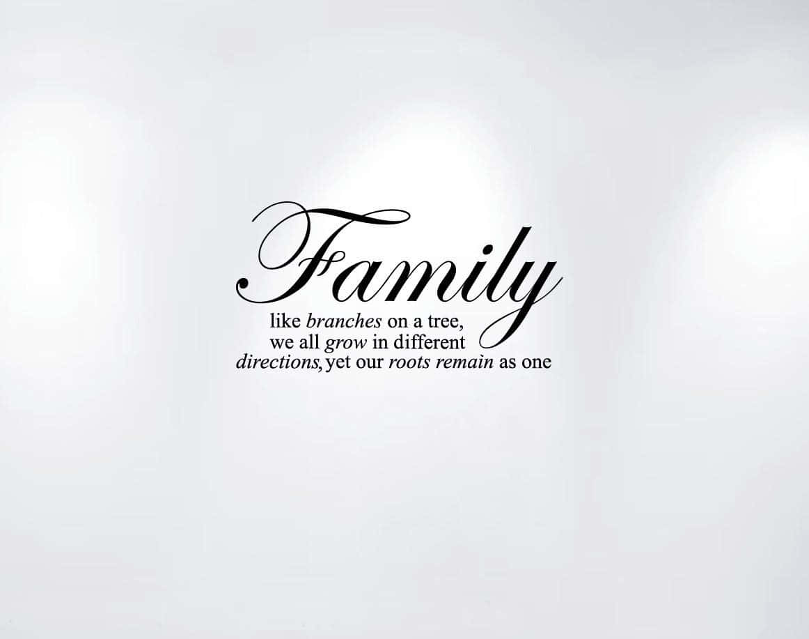 Family Tree Roots Quote Wallpaper