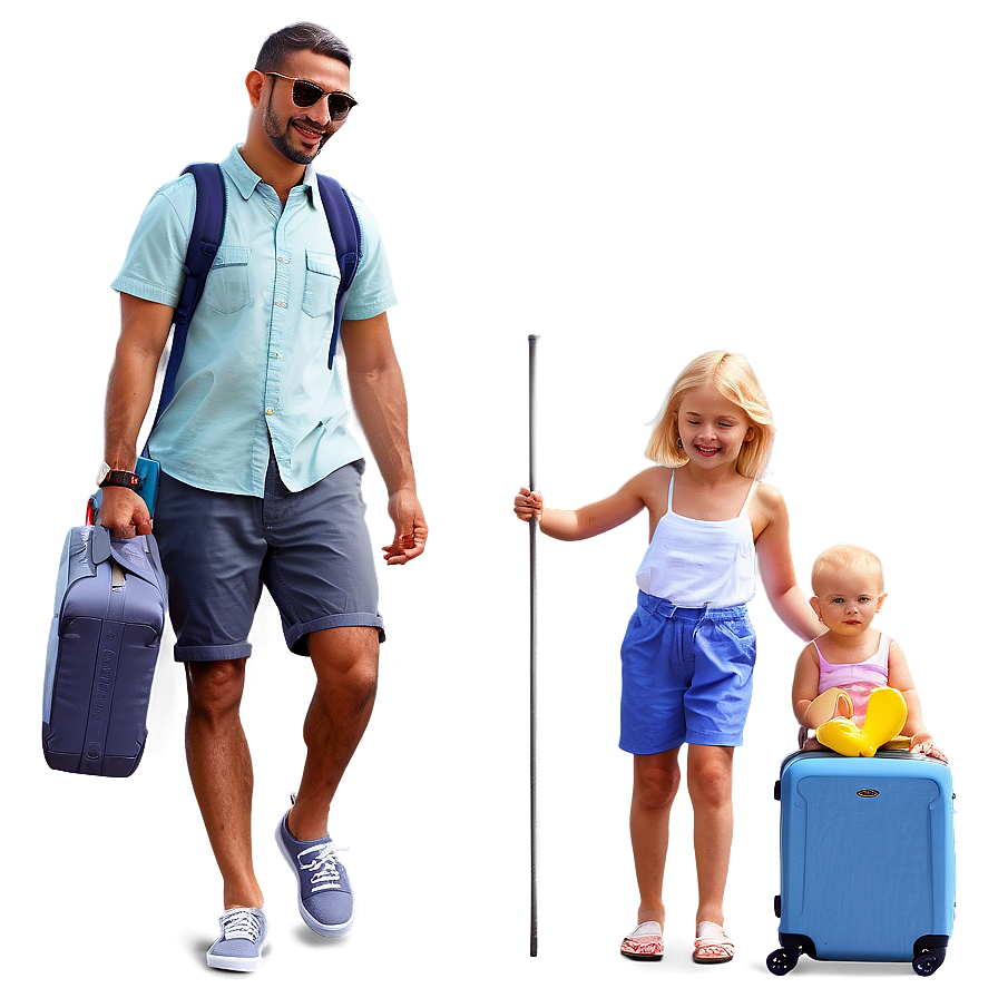 Family Vacation Illustration Png Vgl PNG