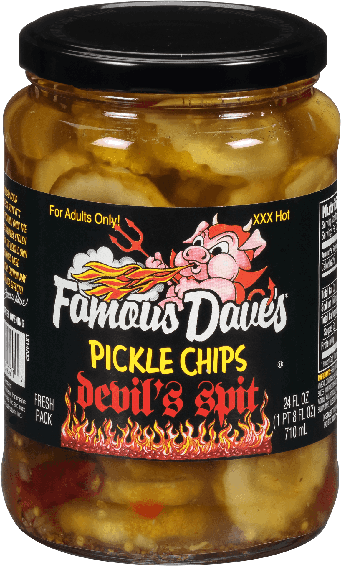 Famous Daves Devils Spit Pickle Chips PNG