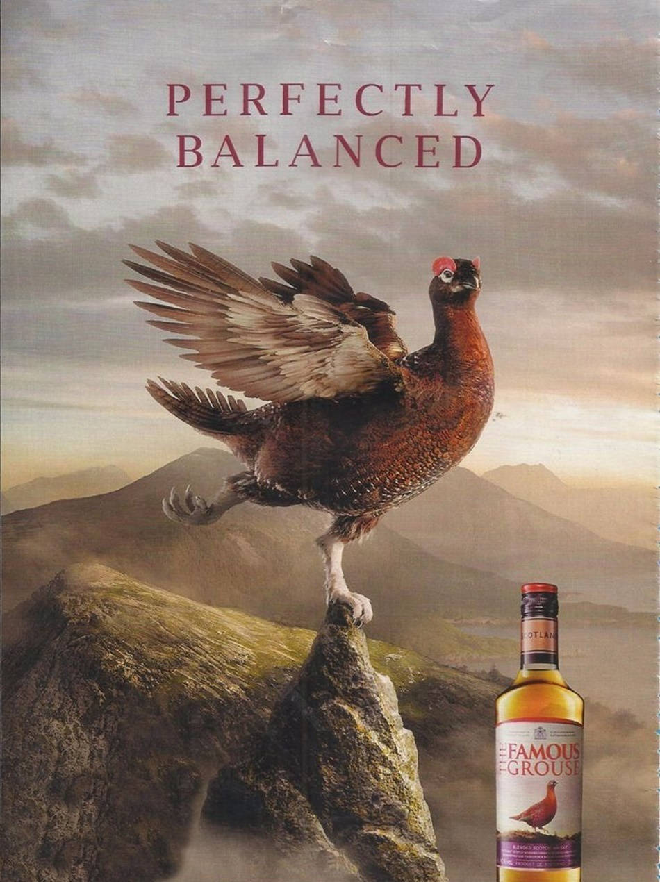 Famous Grouse Perfectly Balanced Poster Wallpaper