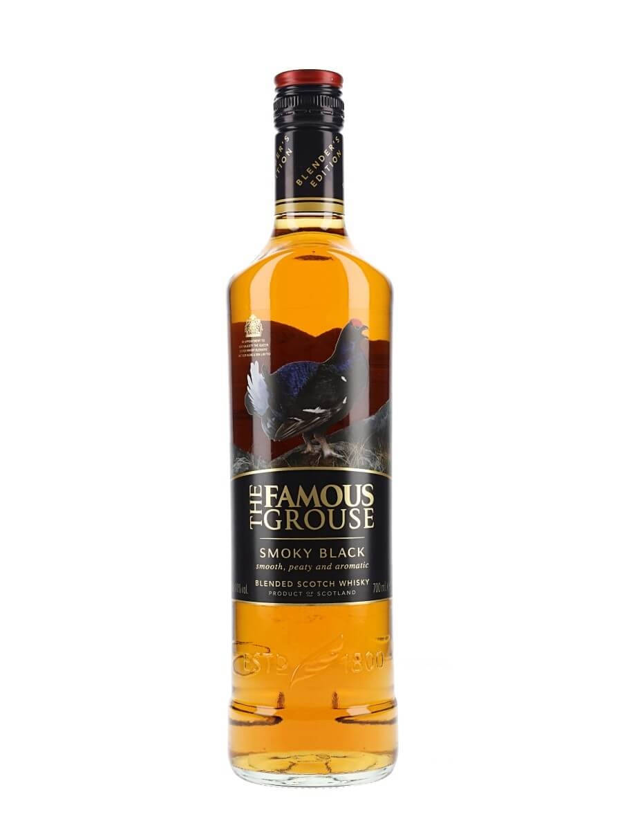 Ilfamoso Whisky Scozzese Smoky Black Di Famous Grouse Sfondo