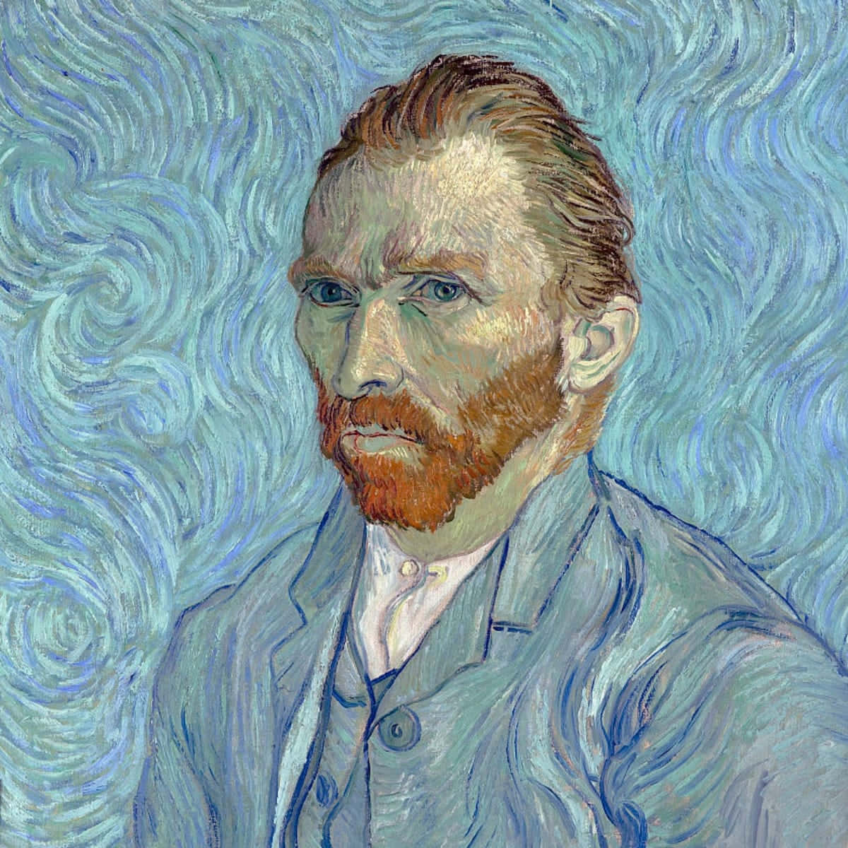 A Painting Of A Man With A Beard